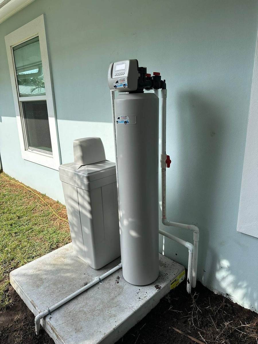 Whole house water filtration system installation in Palm City, FL